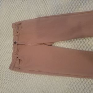Rose pink straight leg jeans